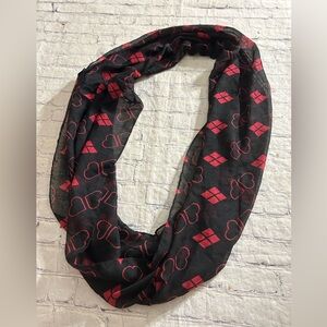 HARLEY QUINN TM BATMAN CHARACTERS & ELEMENTS DC POLYESTER INFINITY SCARF O/S